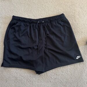 Nike Women's Black Athletic Mesh Shorts with Drawstring